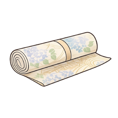 仕入れができる着物や和装小物のイラスト